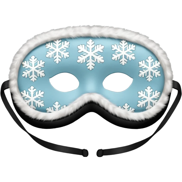 cozy winter sleep mask emoji