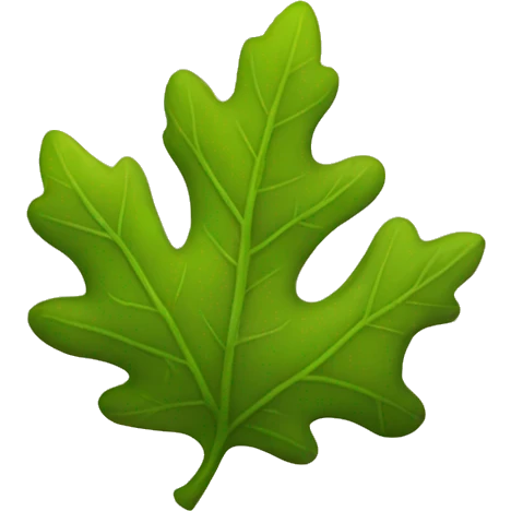 Oak leaf emoji