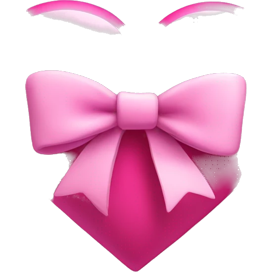 pink heart and bow  emoji
