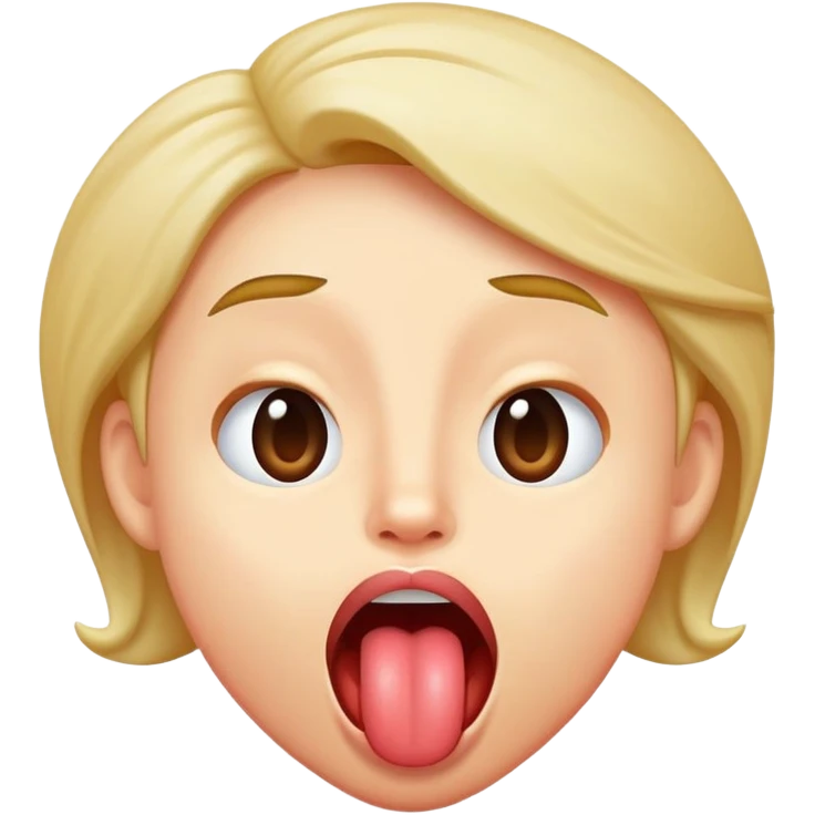 Looking up shaking head and sticking tongue out emoji