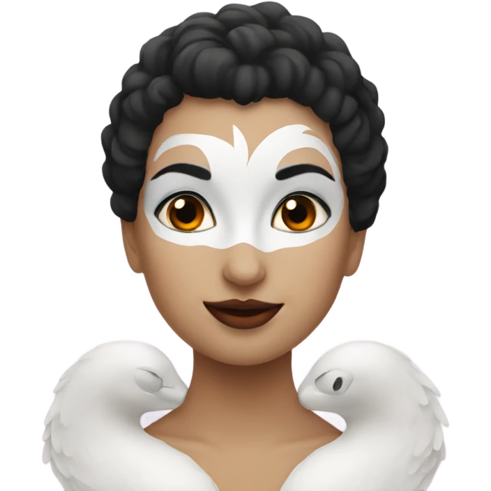 Black swan emoji