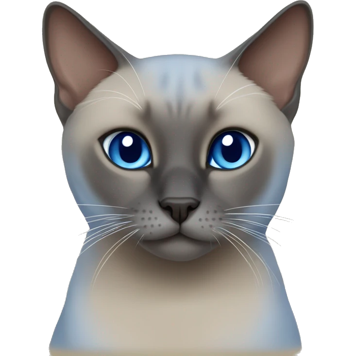 Blue mink tonkinese cat emoji