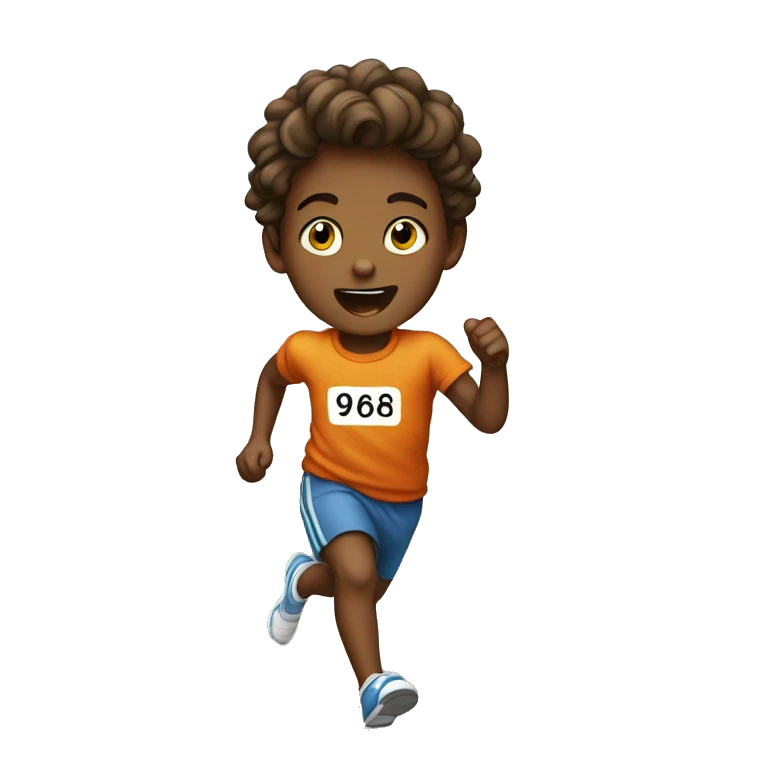 enfant courir emoji