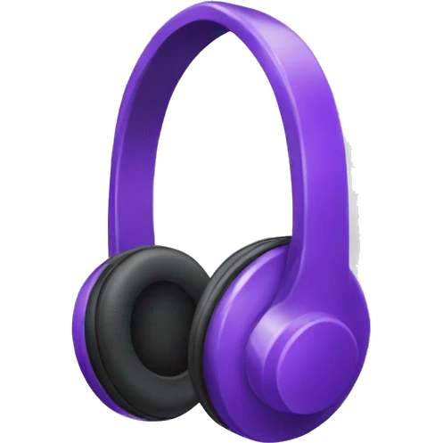 Purple Headphone emoji