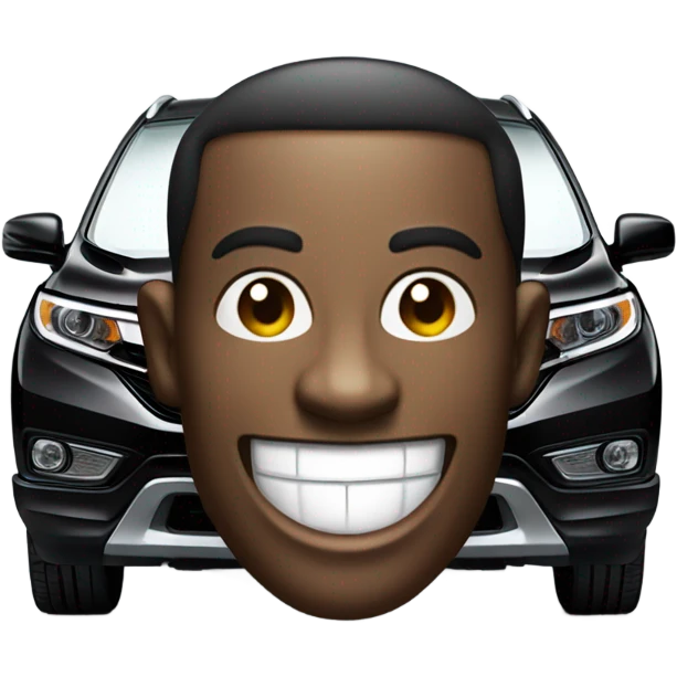Black honda crv laughing  emoji
