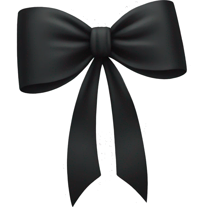 Black bow emoji