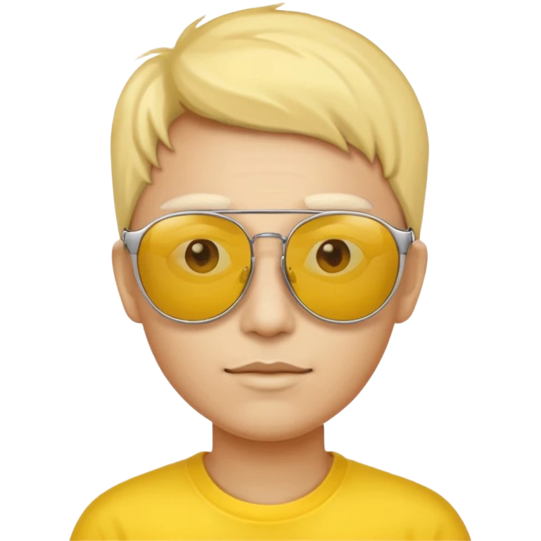 human with yellow sunglasses emoji