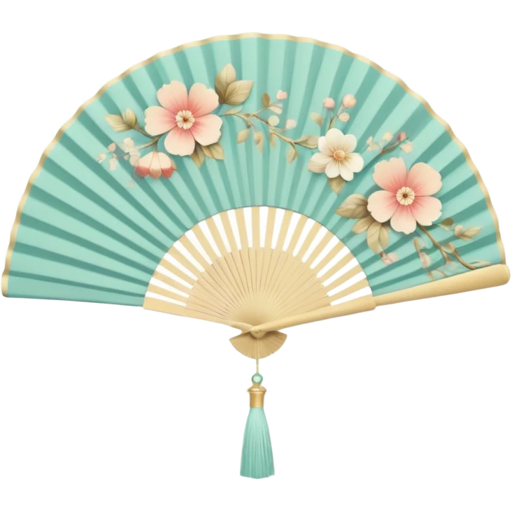 aesthetic hand fan emoji