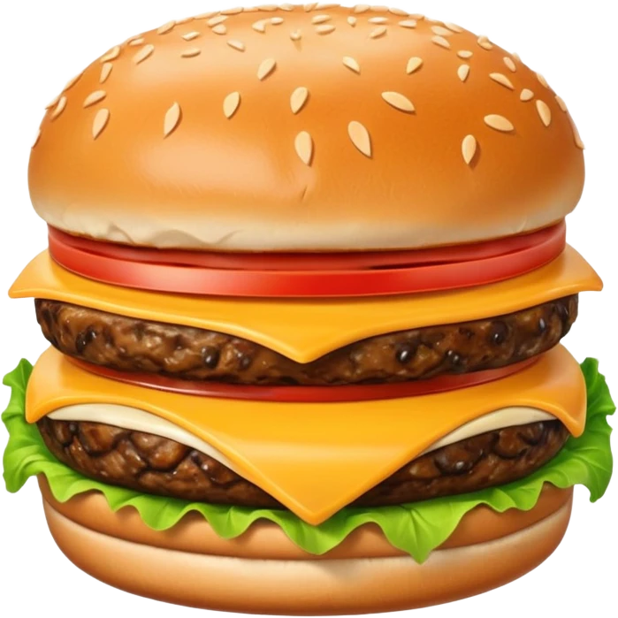 a burger with a chin on it  emoji