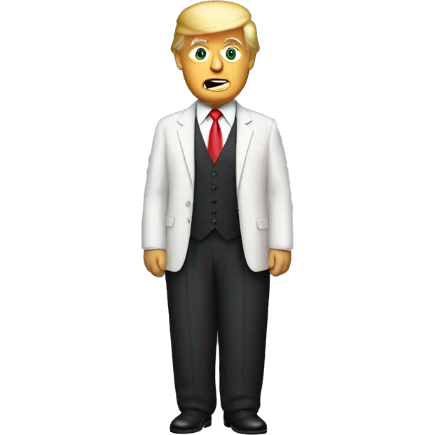 donald trump in a dress emoji