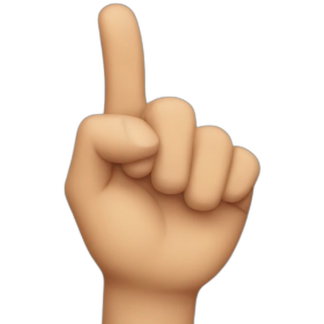 Thumb half up emoji