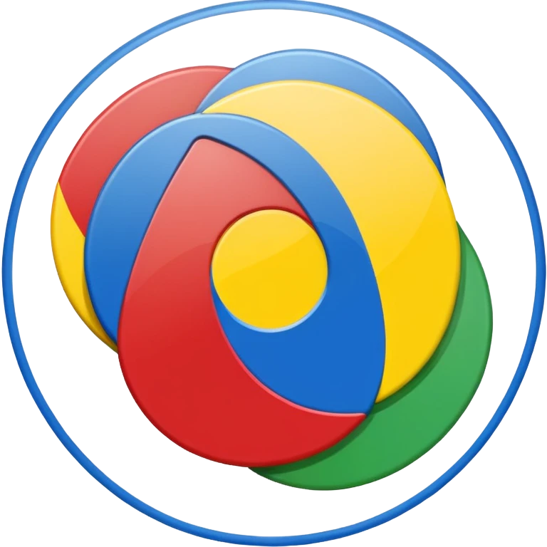 a circle with yellow blue red and green in it such as a uno play card  emoji