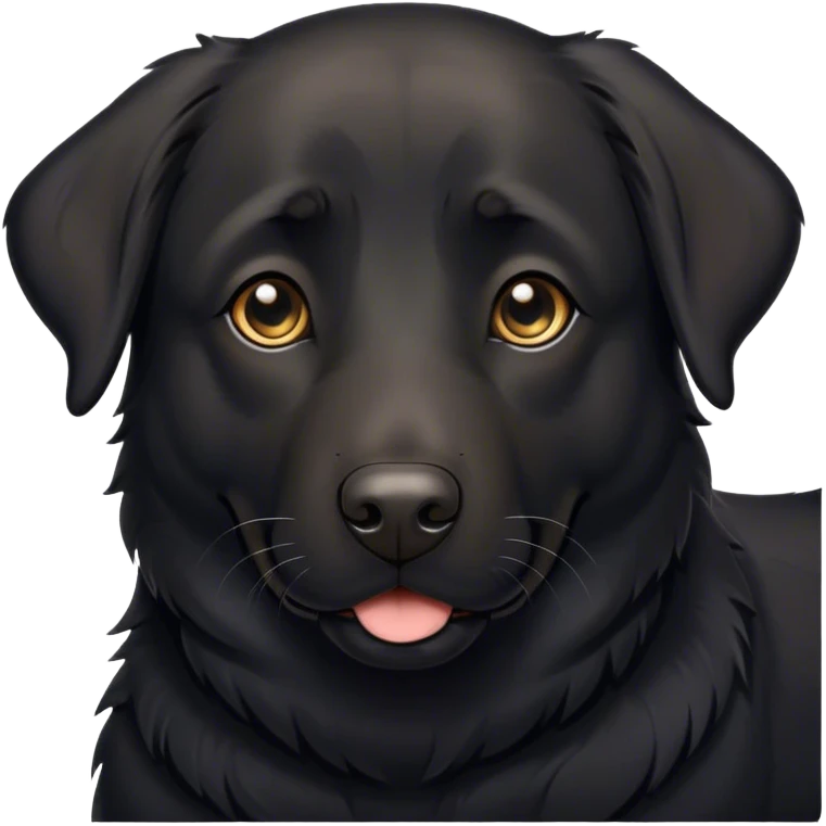 Black lab shepherd  emoji