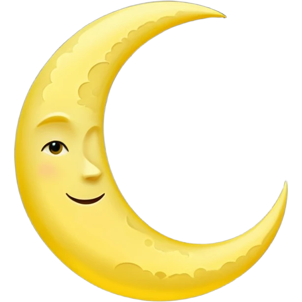 Crescent moon  emoji
