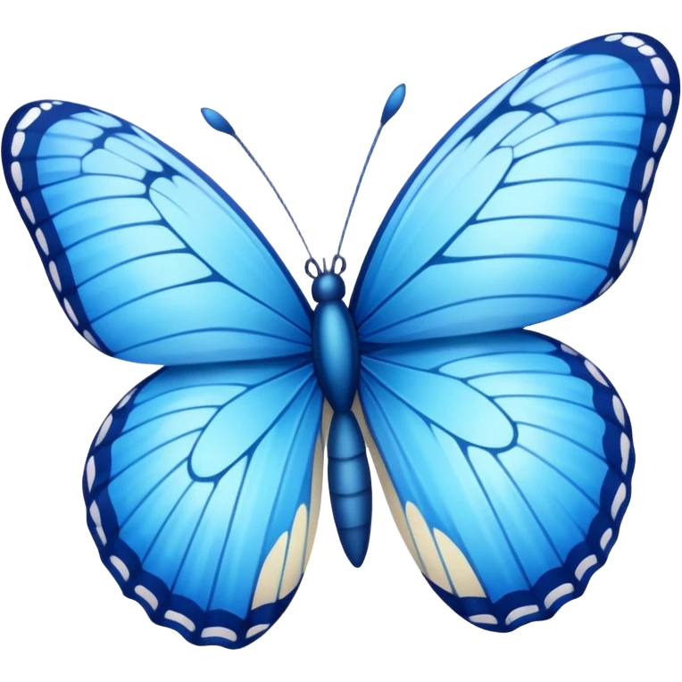 Borboleta azul emoji