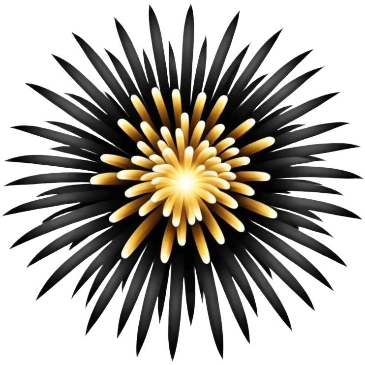 black and white firework emoji emoji