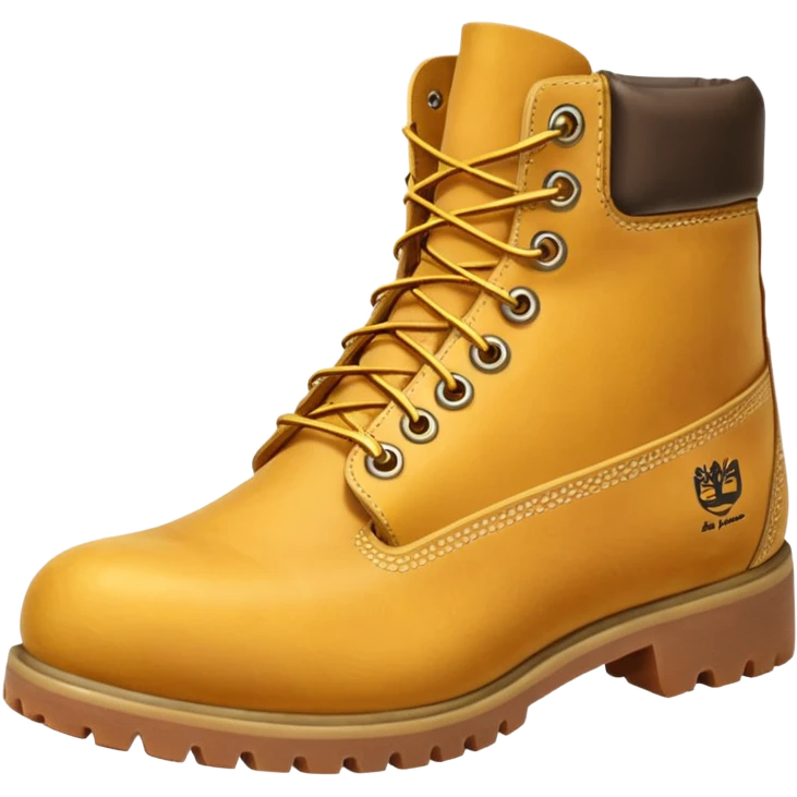 Сделай пару ботинок Timberland в классической расцветке emoji
