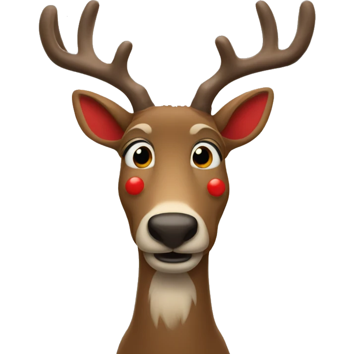 Red Nosed Reindeer emoji