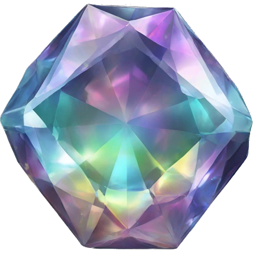 56-carat iridescent diamond crystal dragon emoji