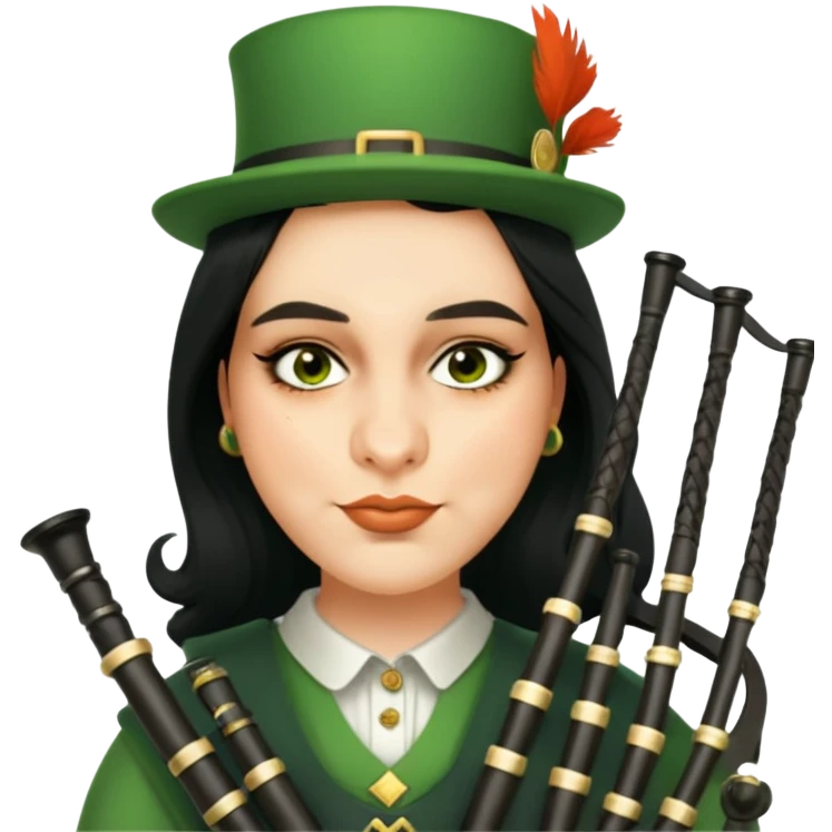 Green Bagpiper emoji
