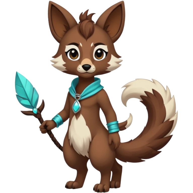 Cool cute Kawaii edgy fantasy animal  fursona Fionbri by griffsnuff & LiLaiRa & Falvie full body emoji