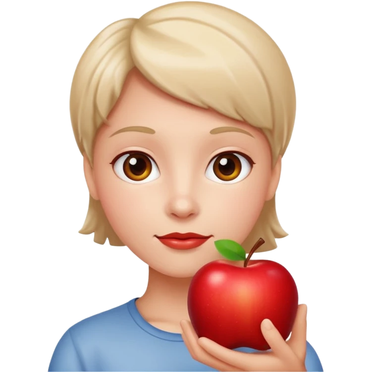 gut with apple emoji