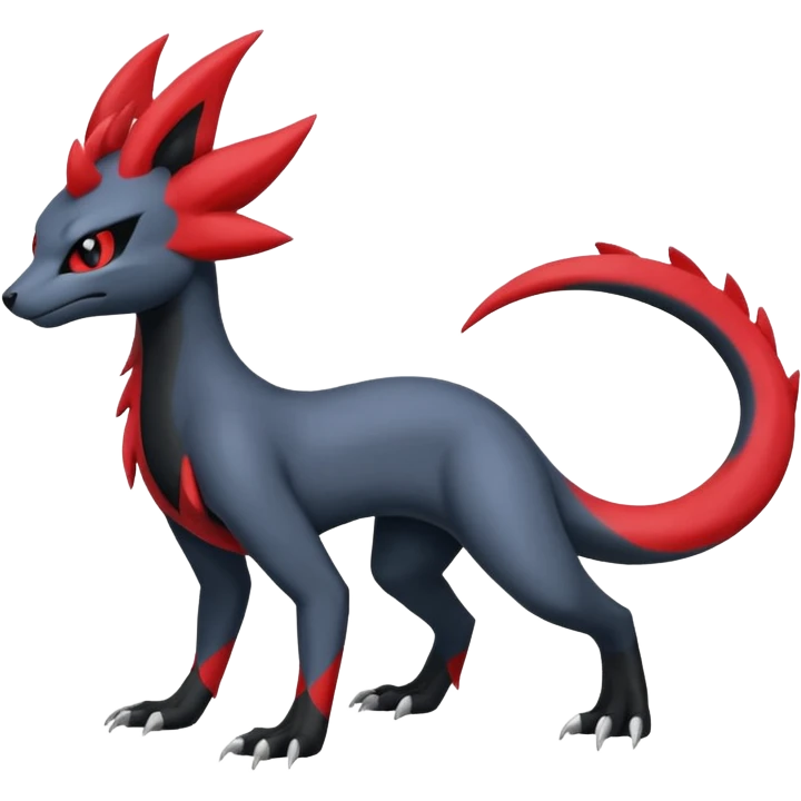 Zorua-Absol-Salandit-fusion (full body) emoji