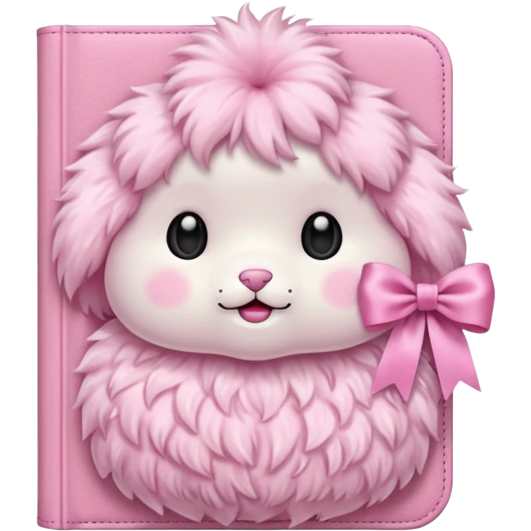 babypink fluffy diary emoji