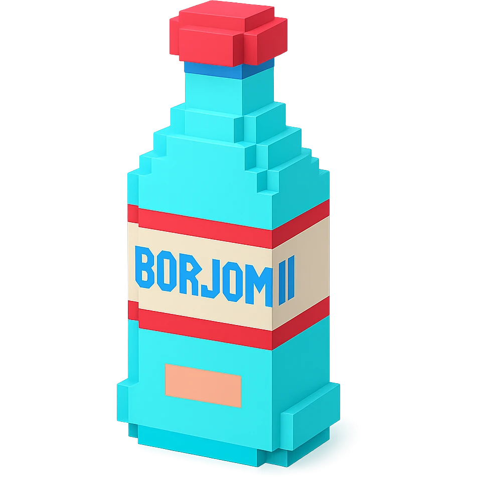 бутылка borjomi, no background emoji
