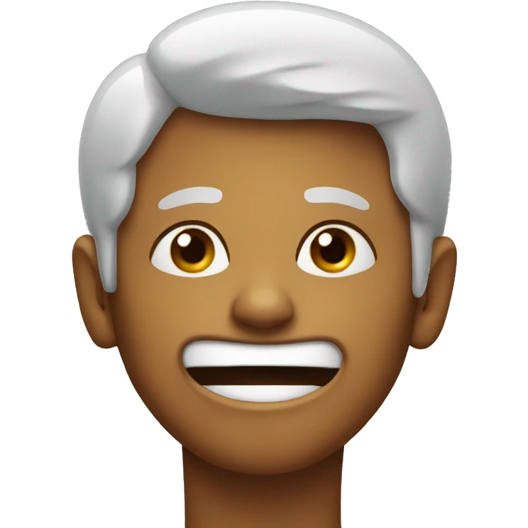 person mewing emoji