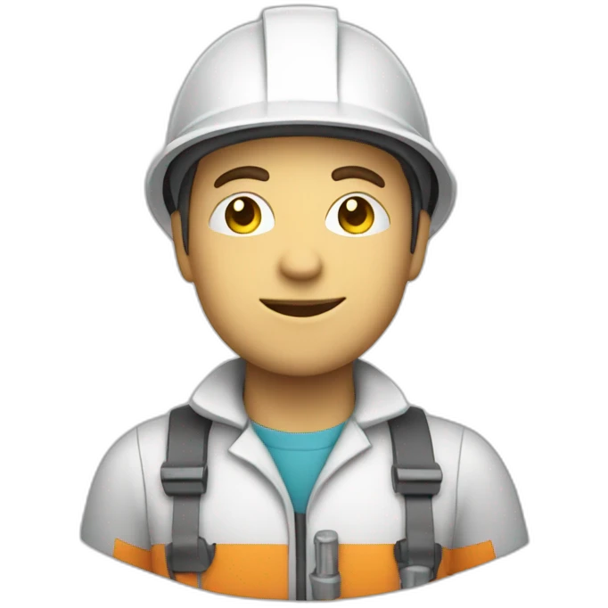 Chemical Operator with a white helmet emoji