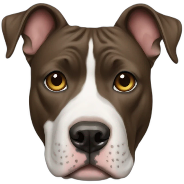 american staffordshire dog emoji