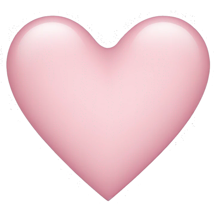 Light pink heart emoji