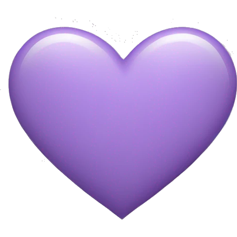 light purple heart emoji