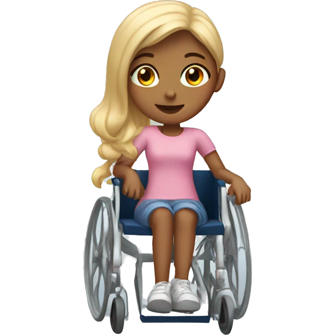 Girl in wheelchair emoji