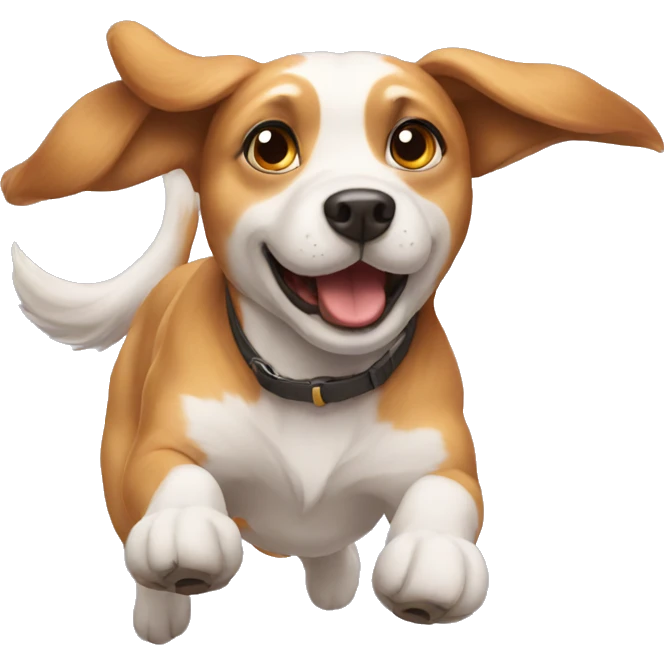 Dog flying emoji