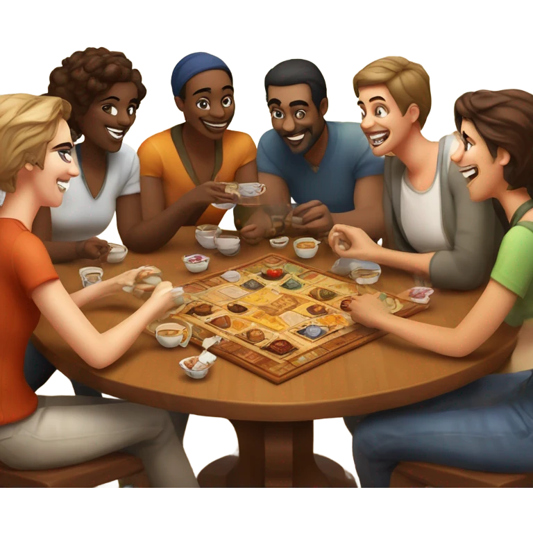 Turkish game night with tea emoji