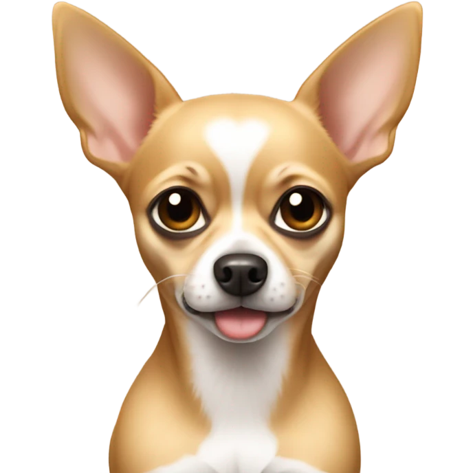 Tan chihuahua missing his mom emoji
