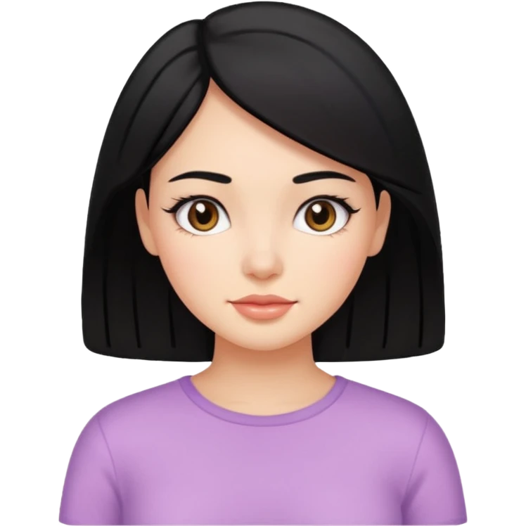 latina black hair cute pastel colors skin care emoji