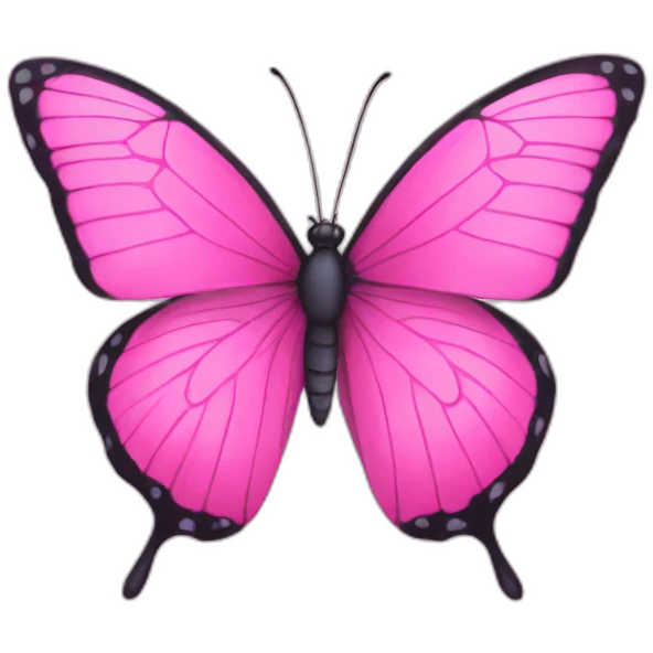 Pink Butterfly emoji