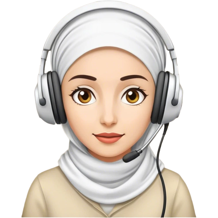 Téléprospectrice voilée  emoji