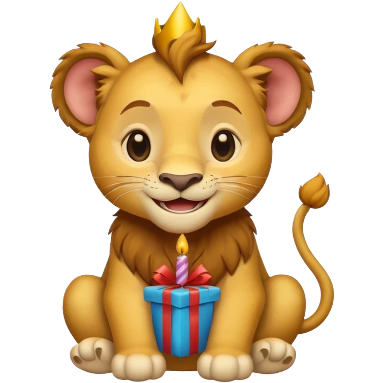 Simba   Lion king happy Birthday emoji