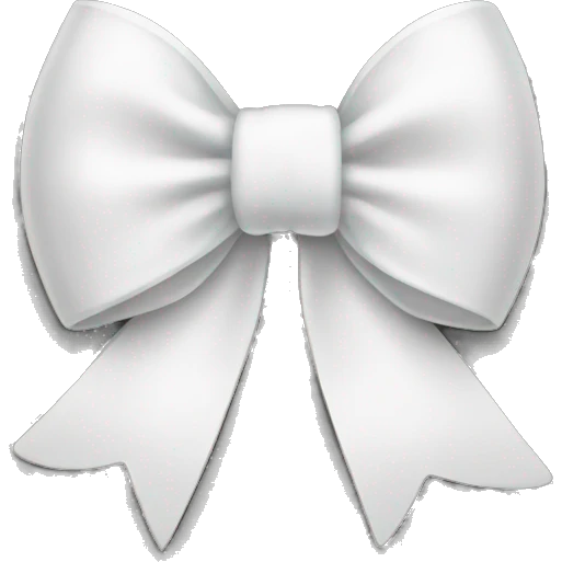 white bow emoji