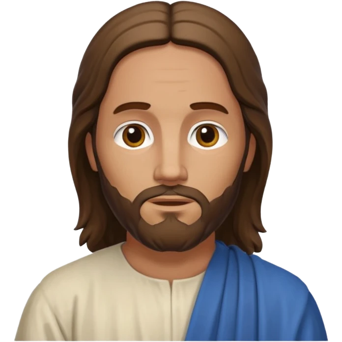 portrait, head and shoulders, Jesus's apostle Thomas, normal emoji style, facing right emoji