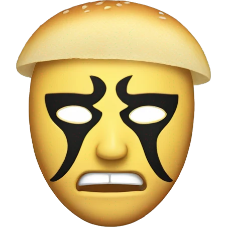 Arepa amarilla sin cara emoji