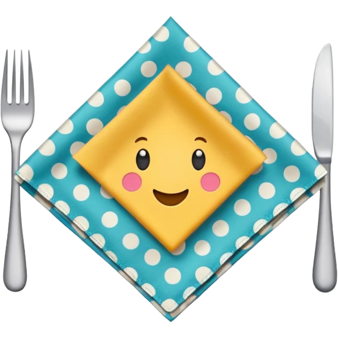 patterned napkin emoji