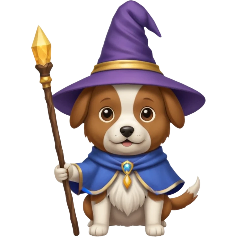 Dog wizard emoji