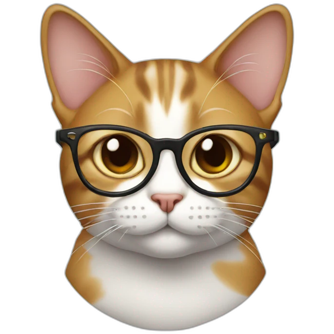 Cat in glasses emoji