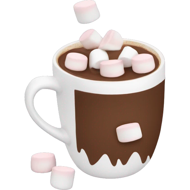 Hot chocolate with marshmallows  emoji