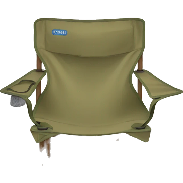 khaki camping chair emoji